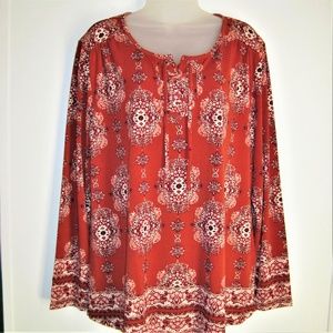 STYLE & CO TOP sz XL BURNT ORANGE